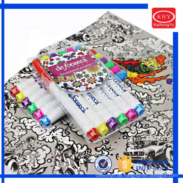 PVC set packaging washable fabric marker for promotion
